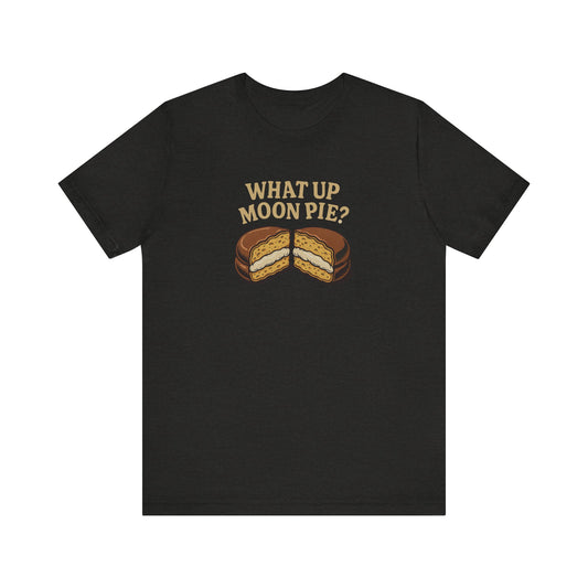 What Up, Moon Pie? — Big Bang Theory Retro Tee (Dark)