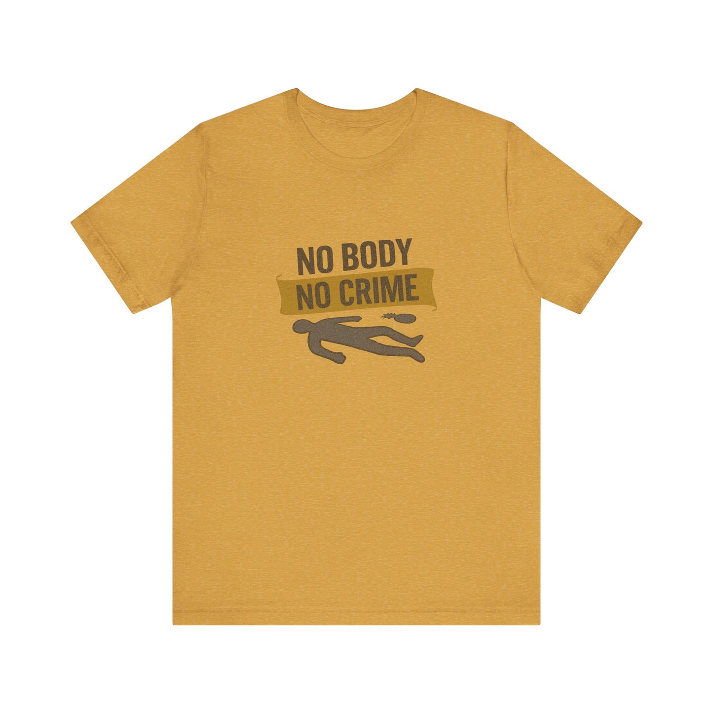 No Body, No Crime — Psych Crime Scene Retro Tee (Light)