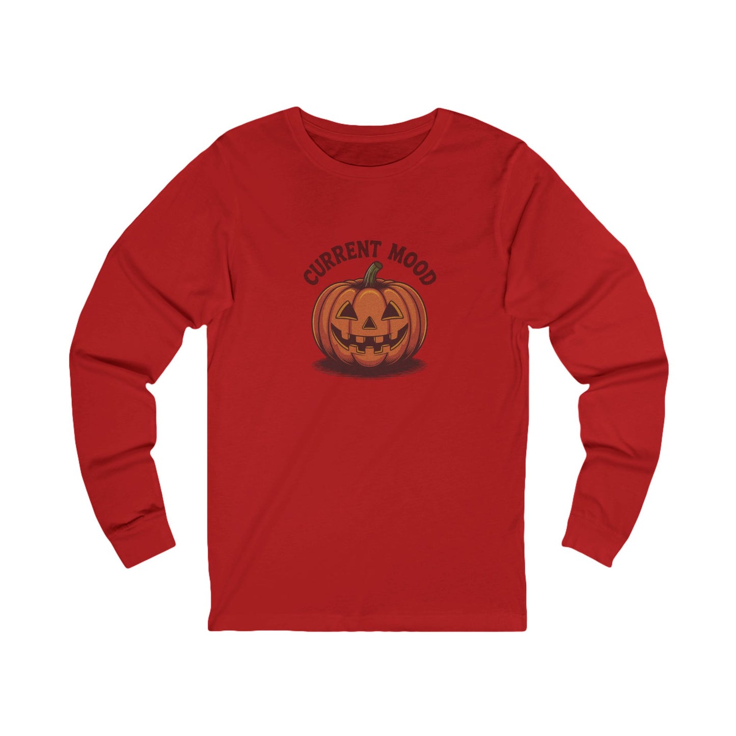 Current Mood (Vintage Jack) — Retro Halloween Long Sleeve (Light)