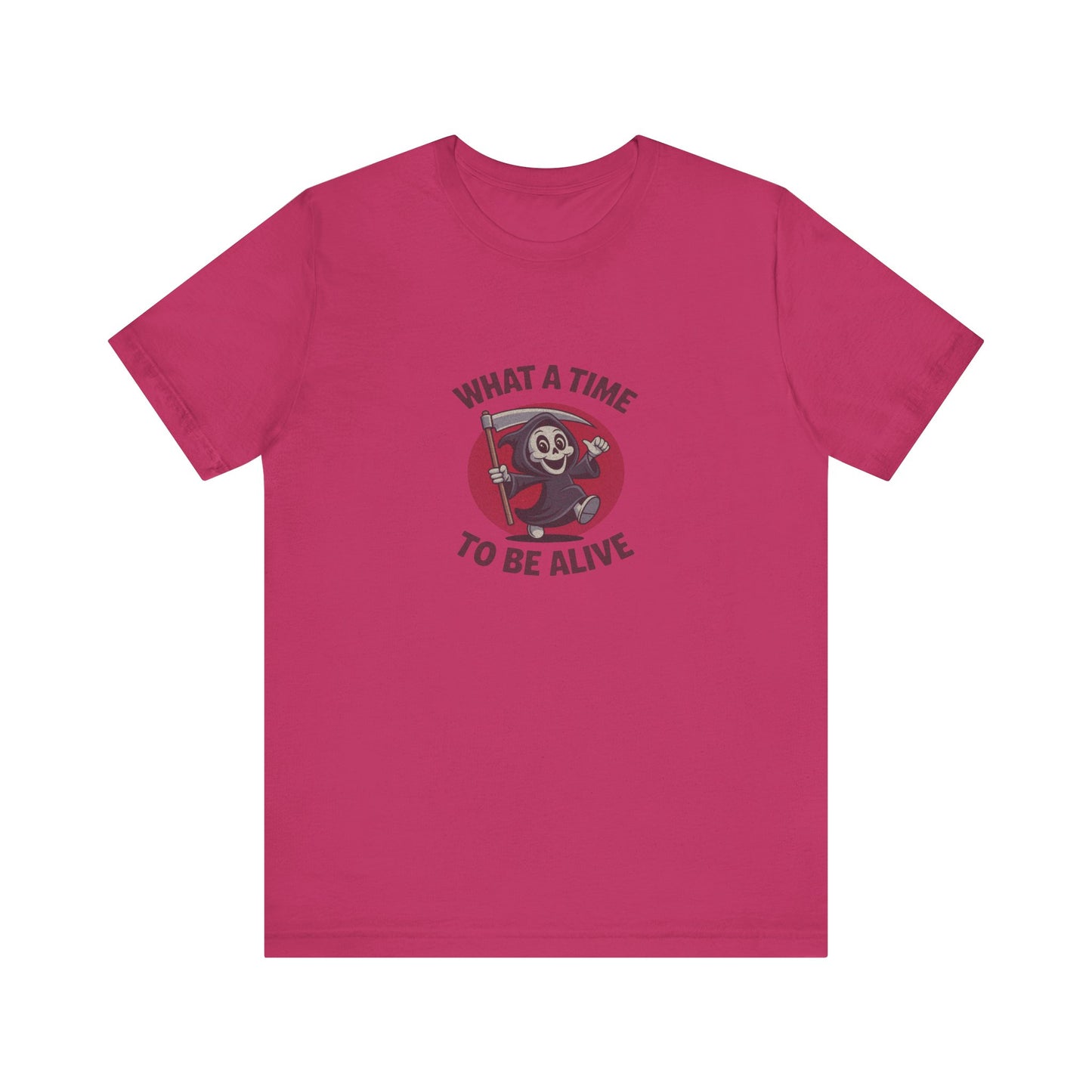 What a Time to Be Alive (Cute) — Lil Reaper Retro Tee (Light)