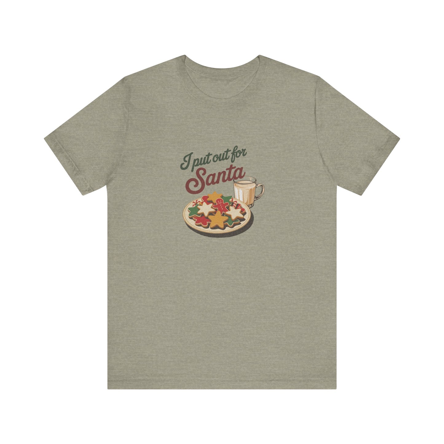 I Put Out for Santa — Retro Christmas Cookies Tee (Light)