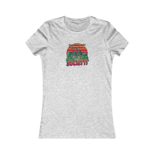 We’re Living in a Society! — Seinfeld Retro Women's Tee (Light)
