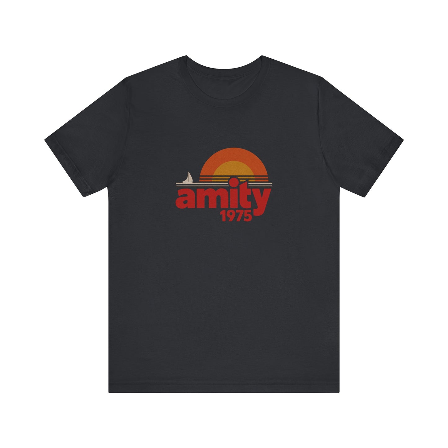 Amity Island 1975 — Jaws-Inspired Retro Tee (Dark)