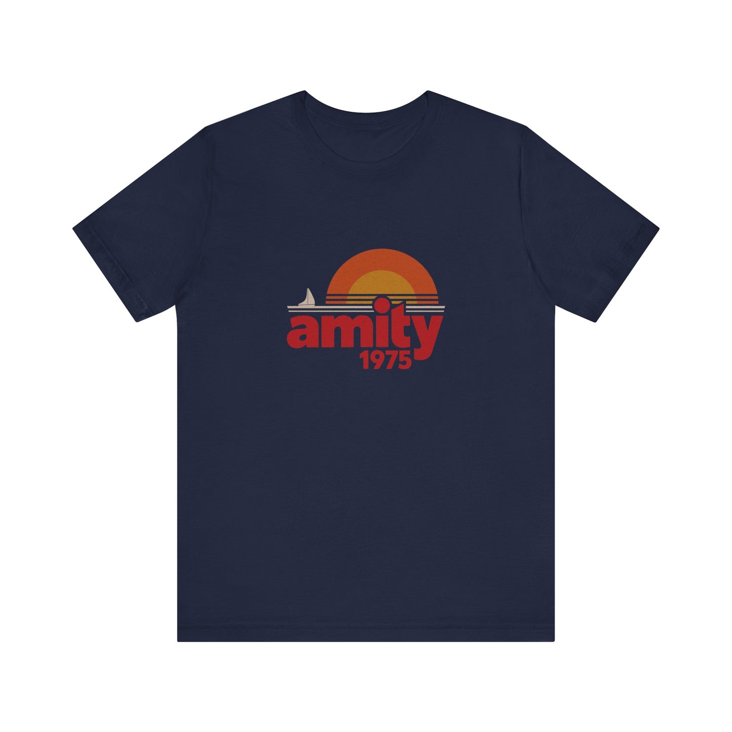 Amity Island 1975 — Jaws-Inspired Retro Tee (Dark)