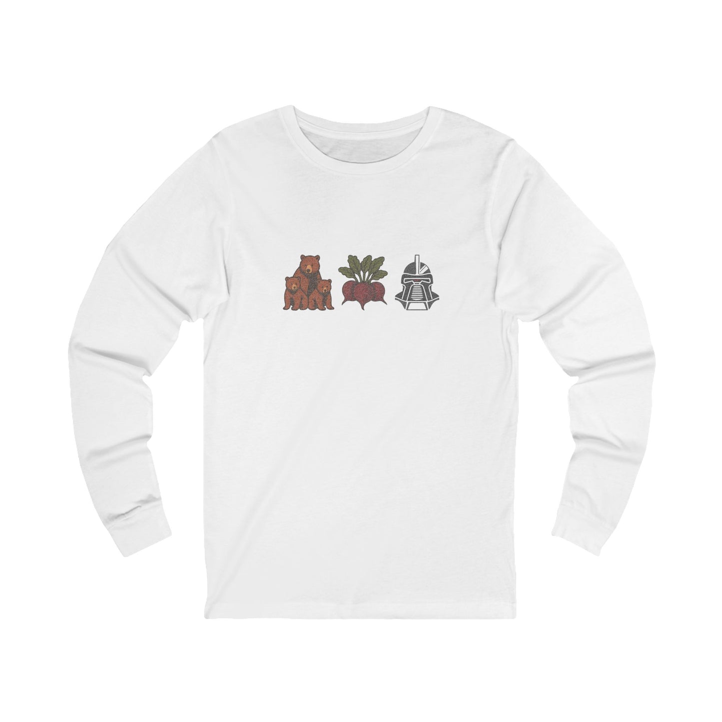 Bears, Beets, Battlestar (Icons) — Retro Long Sleeve (Light)