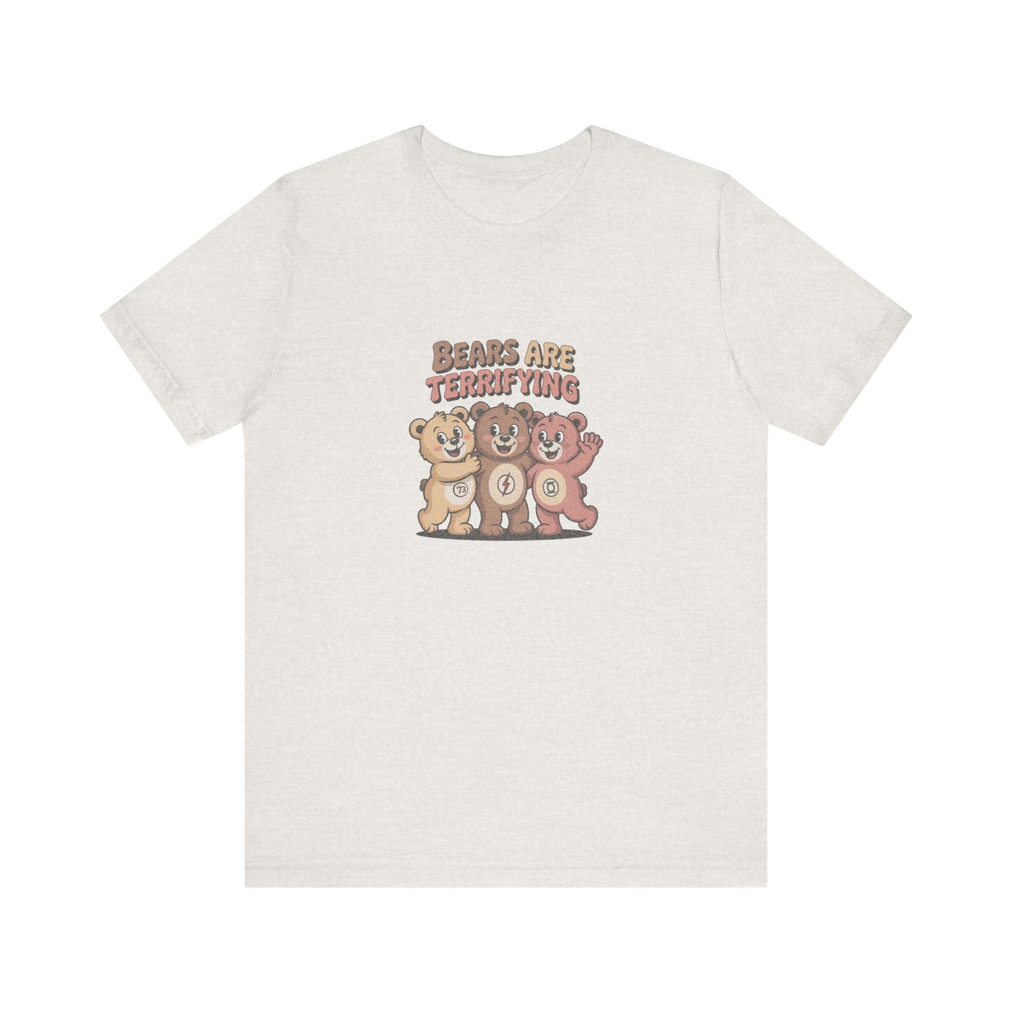 Bears Are Terrifying (Cute Remix) — Retro Tee (Light)
