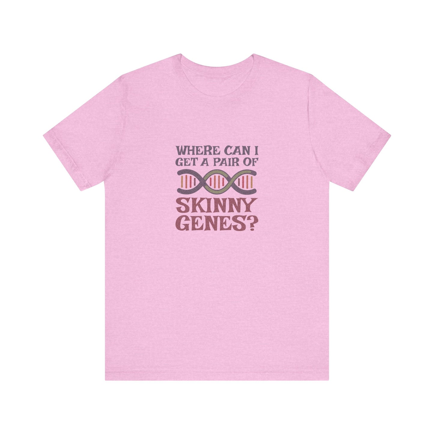 Pair of Skinny Genes (Colorful) — Retro Graphic Tee (Light)