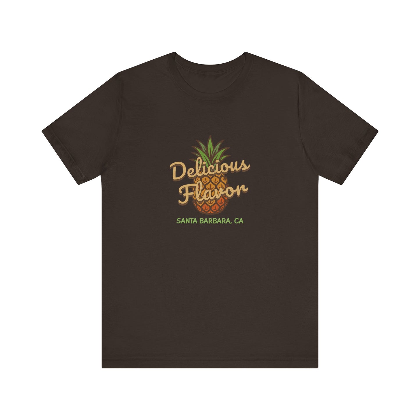 Delicious Flavor — Santa Barbara Pineapple Retro Tee (Dark)