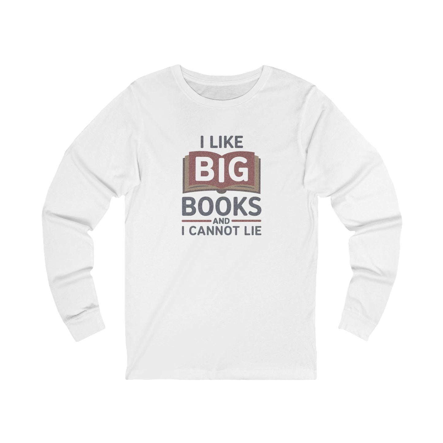 I Like Big Books and I Cannot Lie — Bibliophile Retro Long Sleeve (Light)