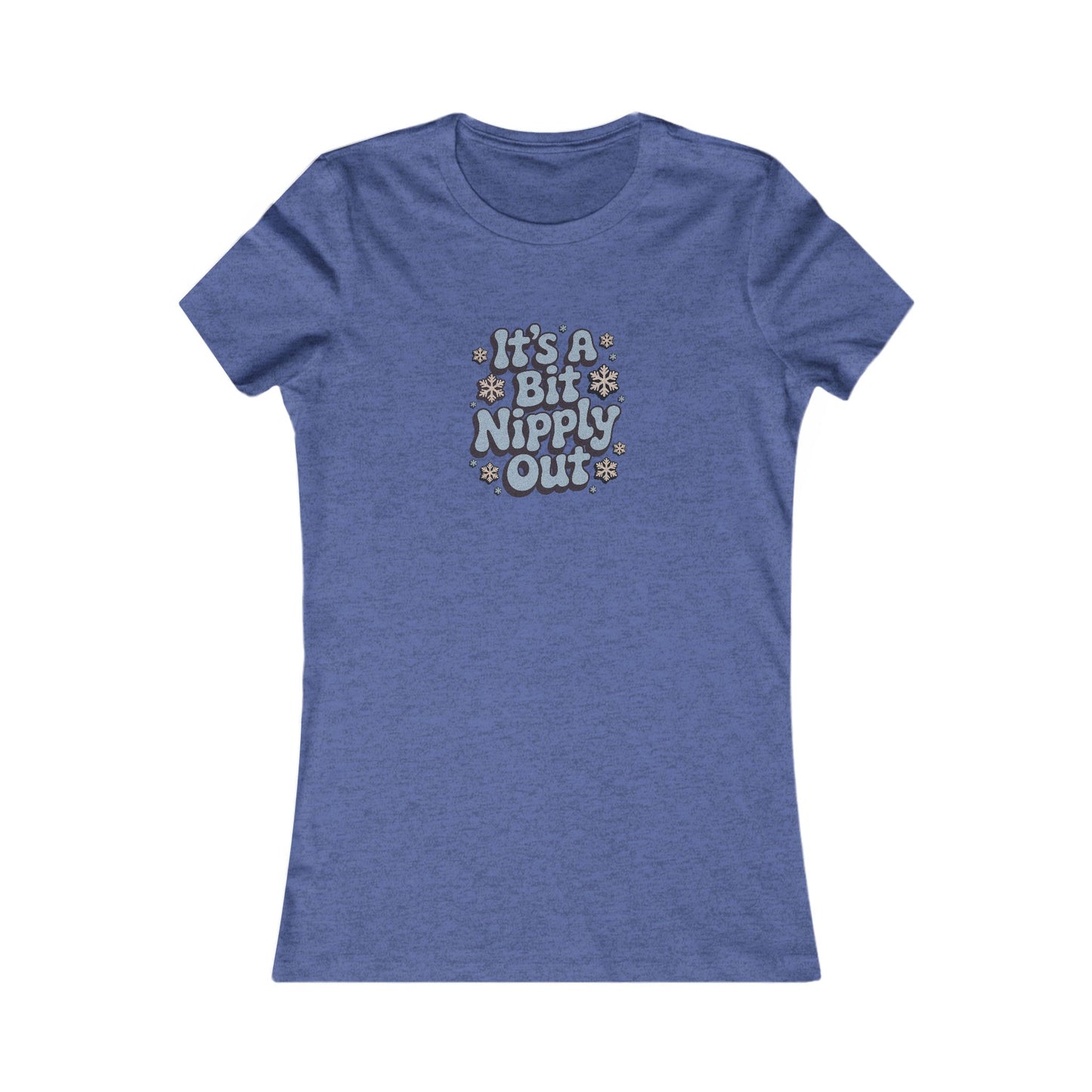It's a Bit Nipply Out — Christmas Vacation Retro Women's Tee (Dark)