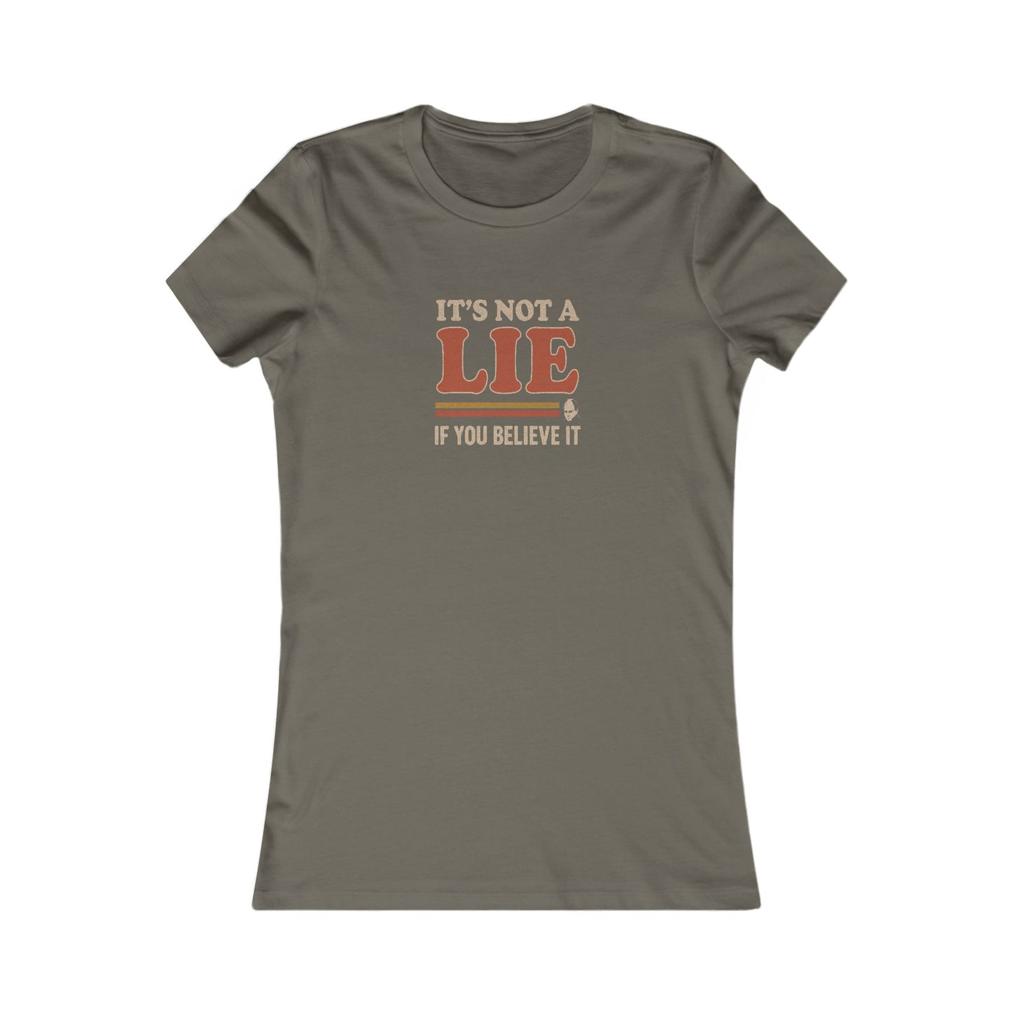 It’s Not a Lie, If You Believe It — George Costanza Retro Women's Tee (Dark)