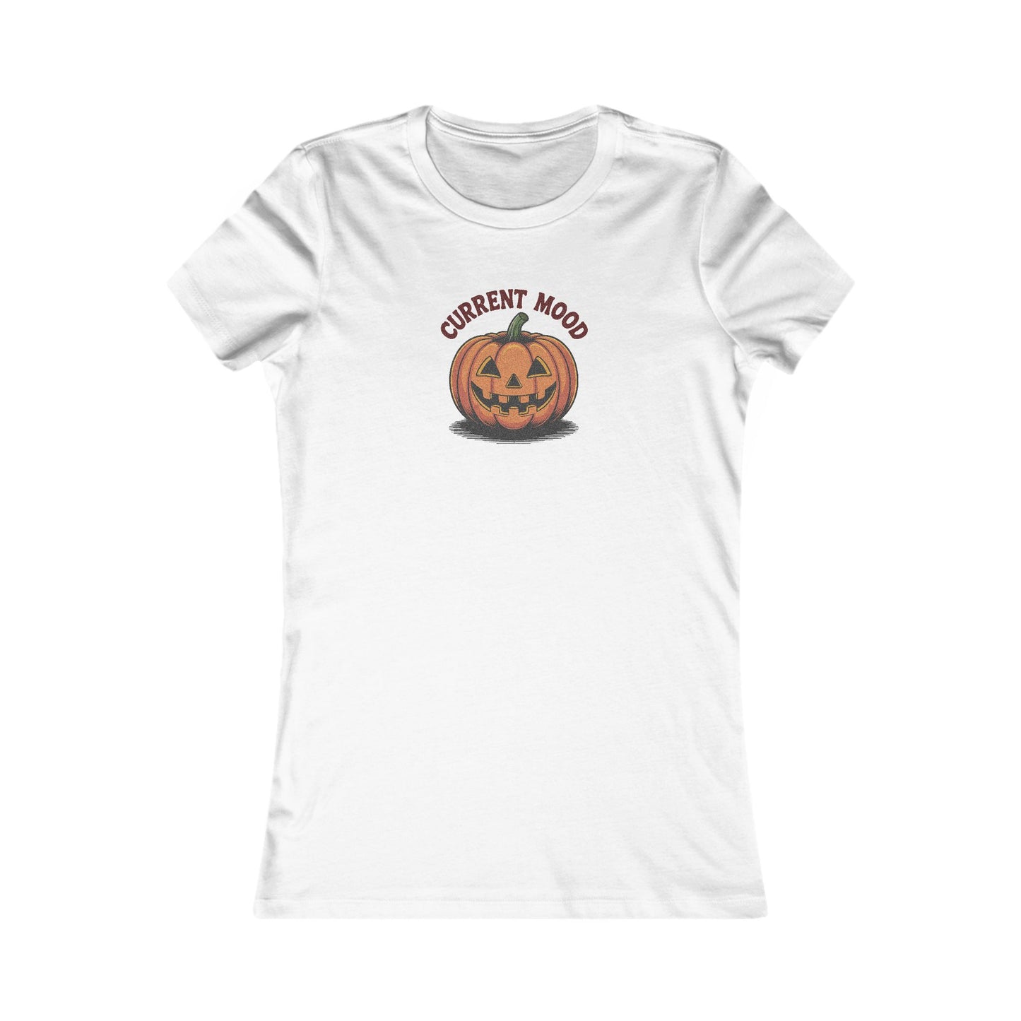 Current Mood (Vintage Jack) — Retro Halloween Women's Tee (Light)