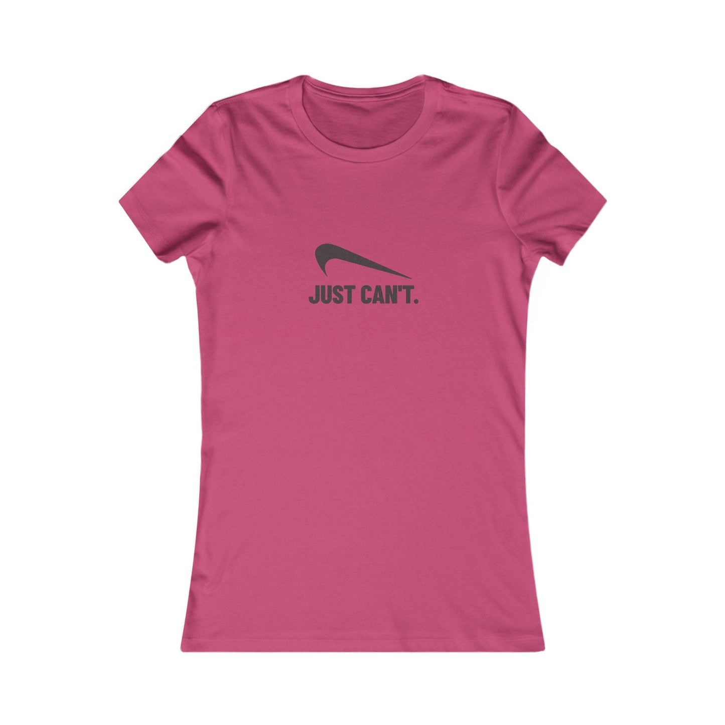 Just Can’t Athletic Parody — Retro Workout Women's Tee (Light)