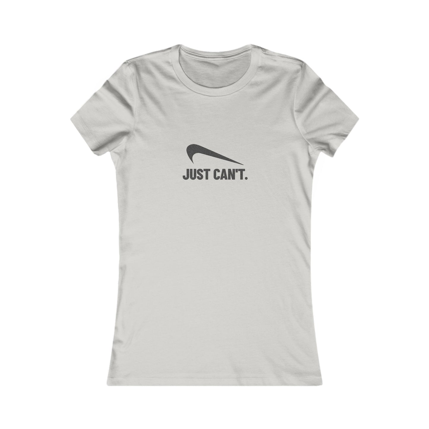 Just Can’t Athletic Parody — Retro Workout Women's Tee (Light)
