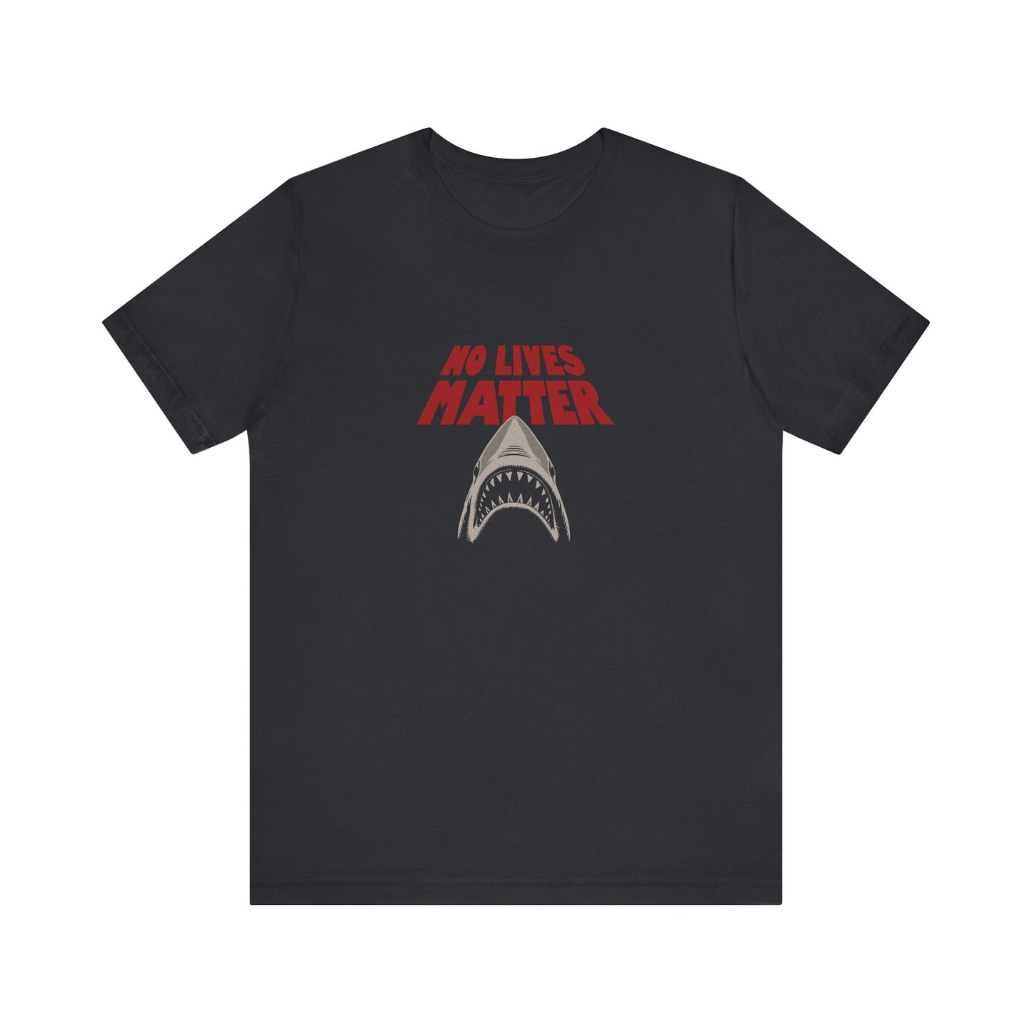 No Lives Matter — Jaws-Inspired Retro Tee (Dark)