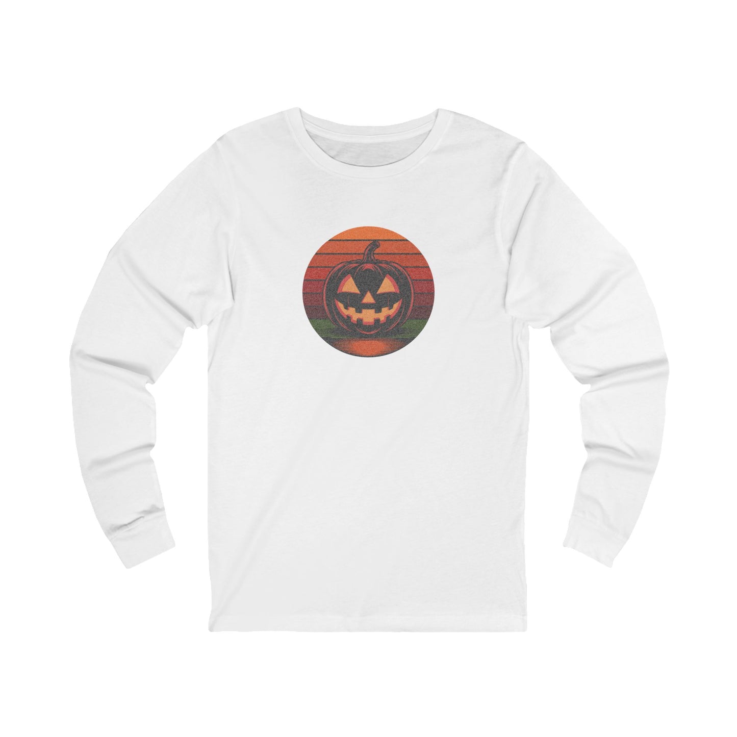 Retro Jack: Bold Grin — Halloween Long Sleeve (Light)