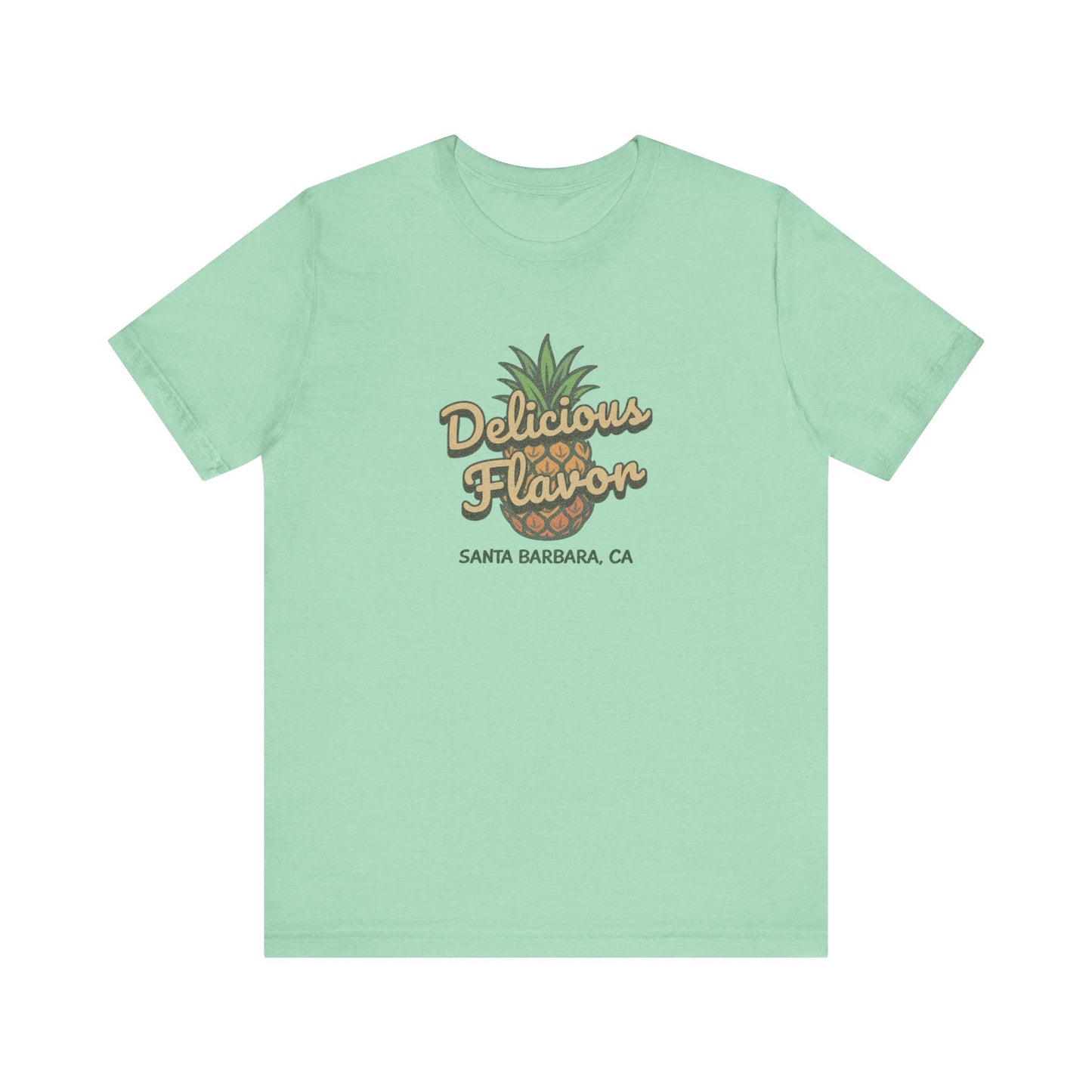 Delicious Flavor — Santa Barbara Pineapple Retro Tee (Light)