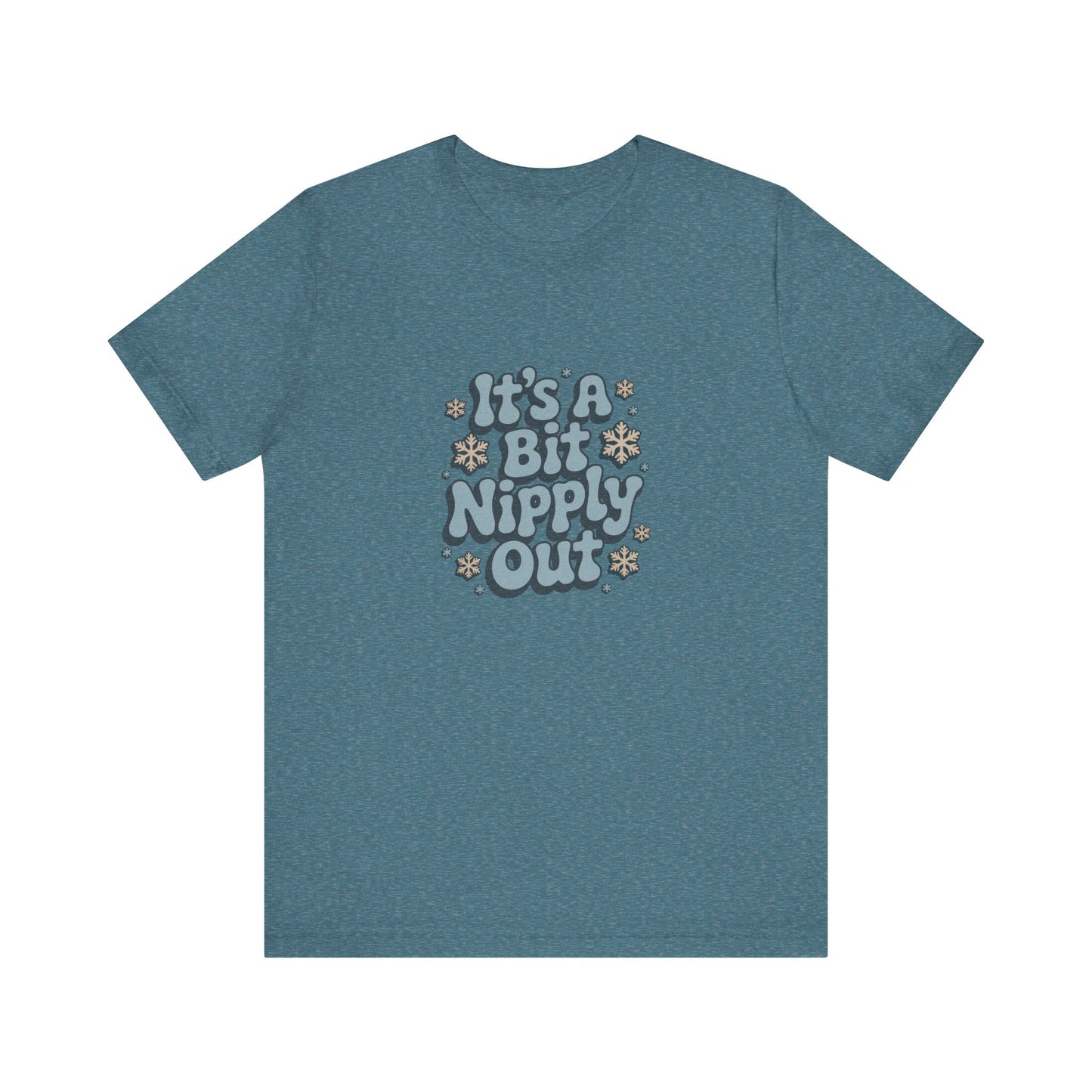 It's a Bit Nipply Out — Christmas Vacation Retro Tee (Dark)