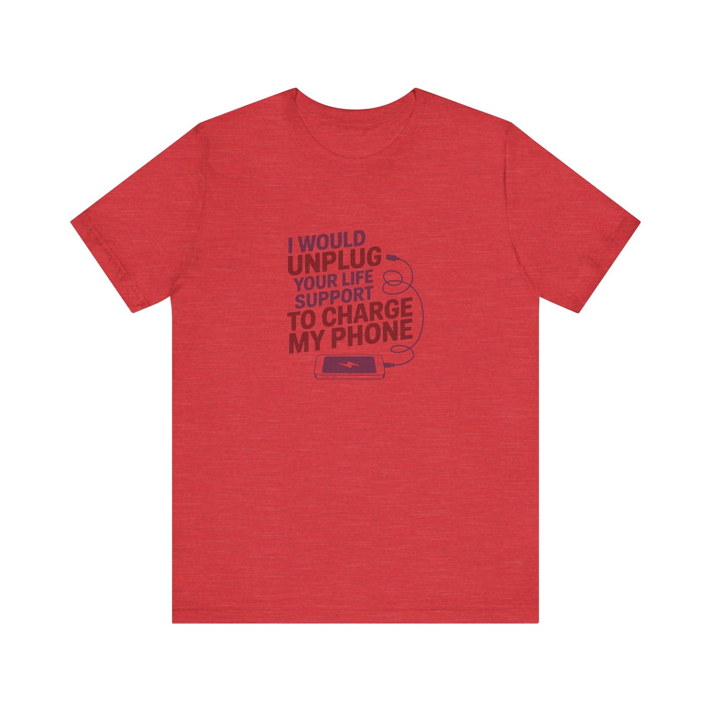 Your Life Support < Charging My Phone — Retro Tee (Light)