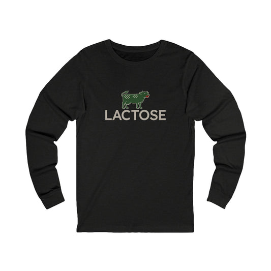 Life is a Beautiful… Typo – LACTOSE Logo Parody Retro Long Sleeve (Dark)