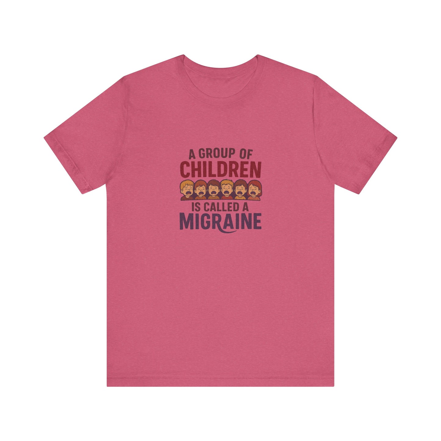 A Group of Children Is Called a Migraine — Retro Tee (Light)