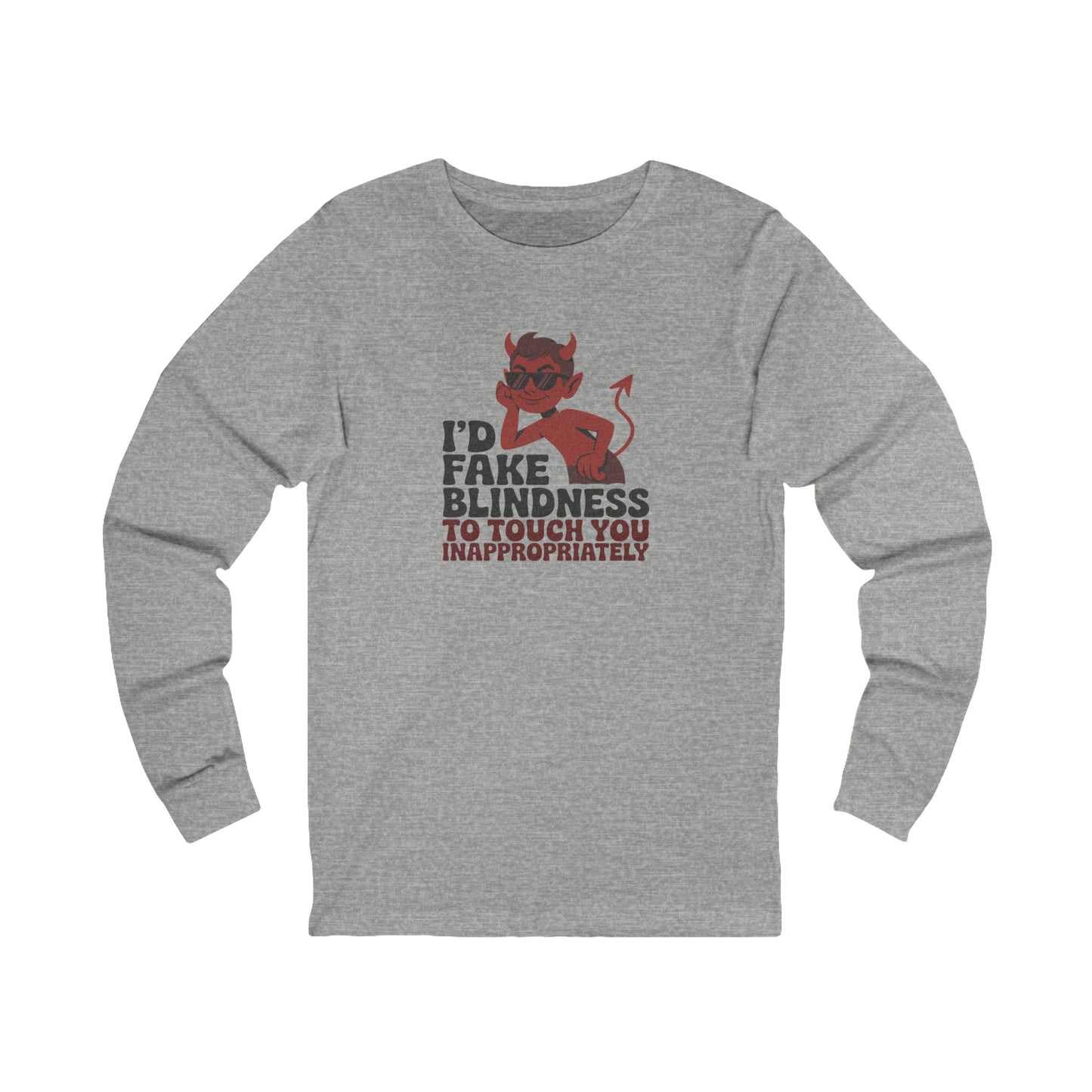 Fake Blindness? The Devil Made Me Do It! — Retro Long Sleeve (Light)