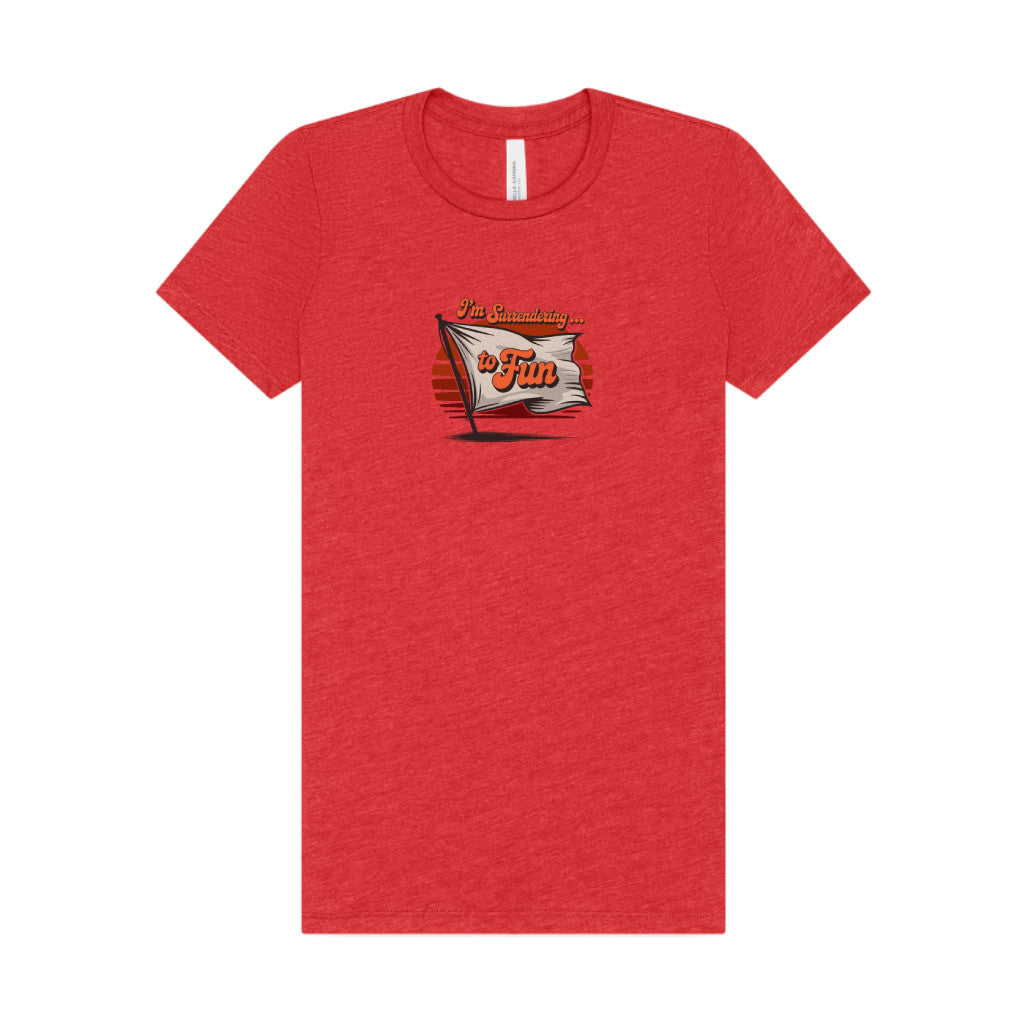 I'm Surrendering to Fun — Fun with Flags Retro Women's Tee (Light)