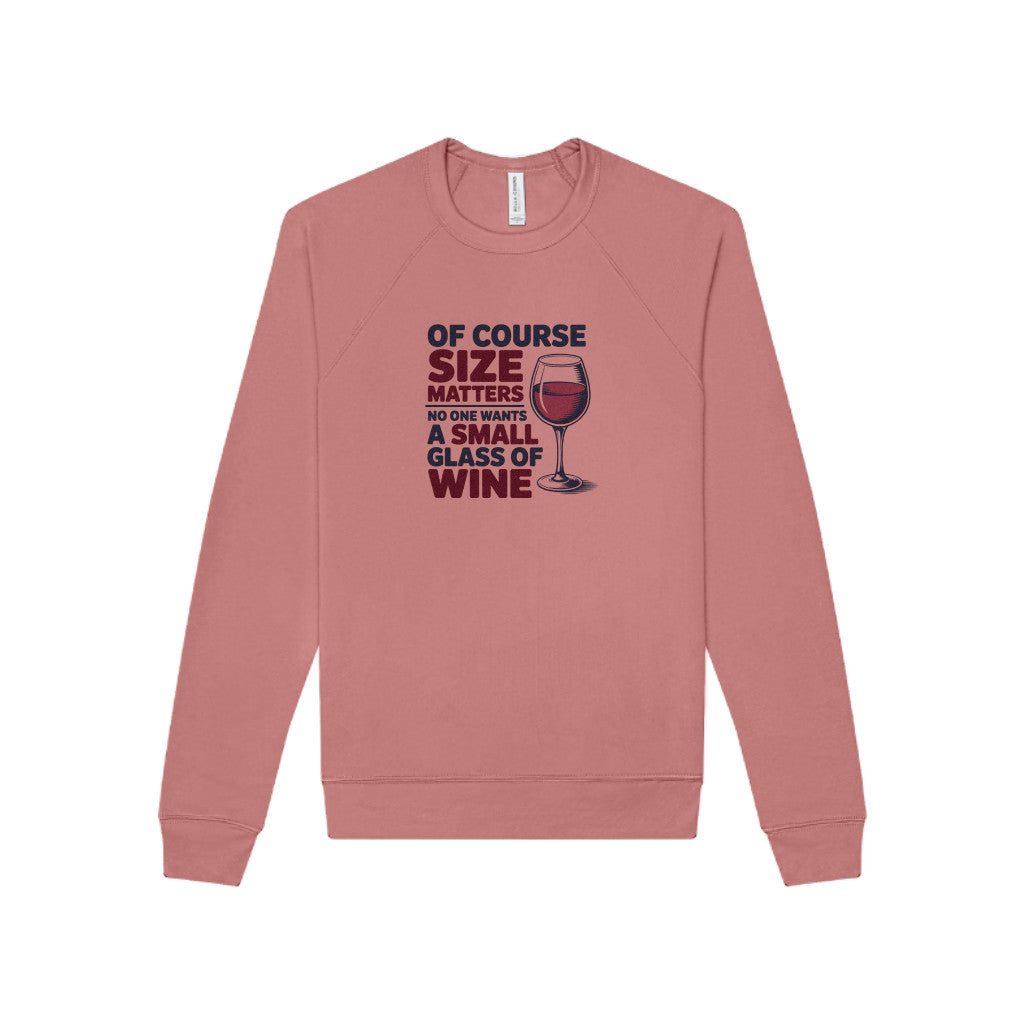 Big Glass Energy — Wine Lover Retro Sweatshirt (Light)
