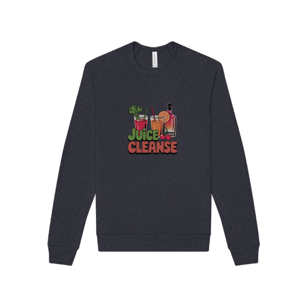 Juice Cleanse Liquid Diet — Boozy Brunch Retro Sweatshirt (Dark)
