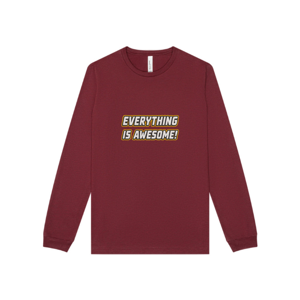 Everything is Awesome! — The LEGO Movie-Inspired Retro Long Sleeve (Dark)