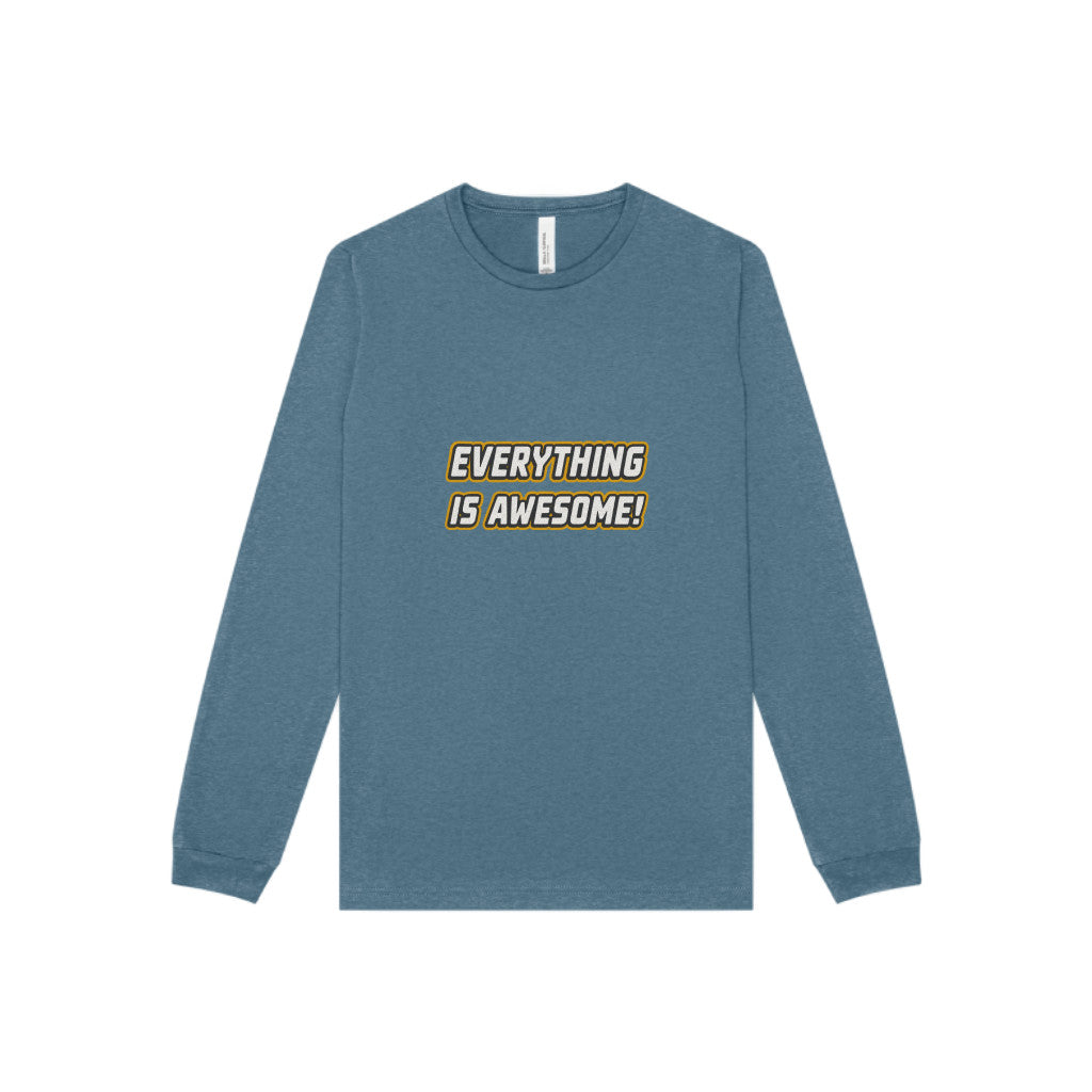 Everything is Awesome! — The LEGO Movie-Inspired Retro Long Sleeve (Dark)