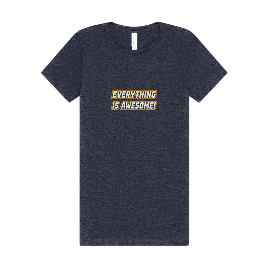 Everything is Awesome! — The LEGO Movie-Inspired Retro Women's Tee (Dark)