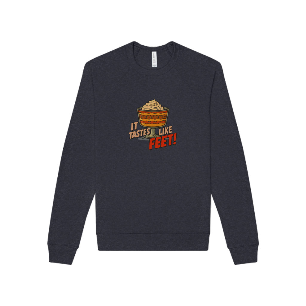 It Tastes Like Feet! — Thanksgiving Trifle Retro Sweatshirt (Dark)