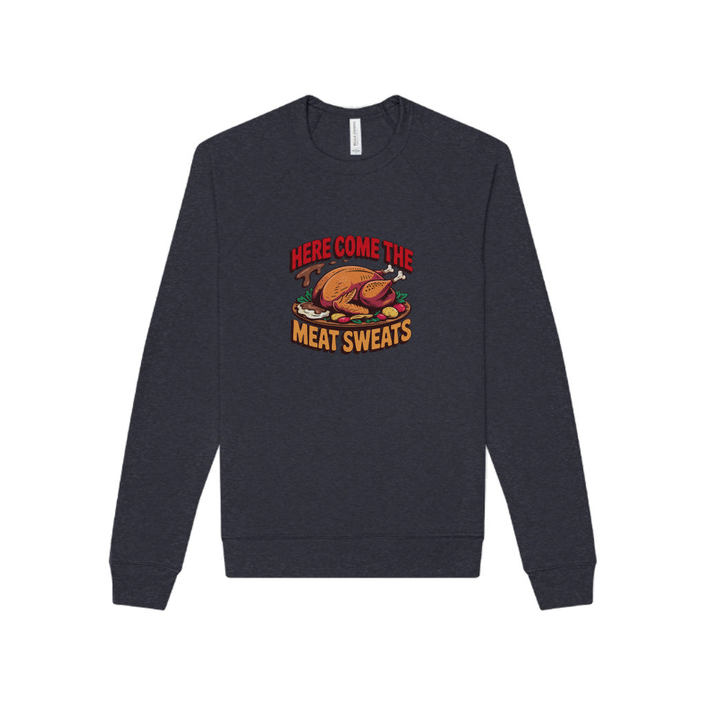 Here Come the Meat Sweats — Friends Thanksgiving Sweatshirt (Dark)