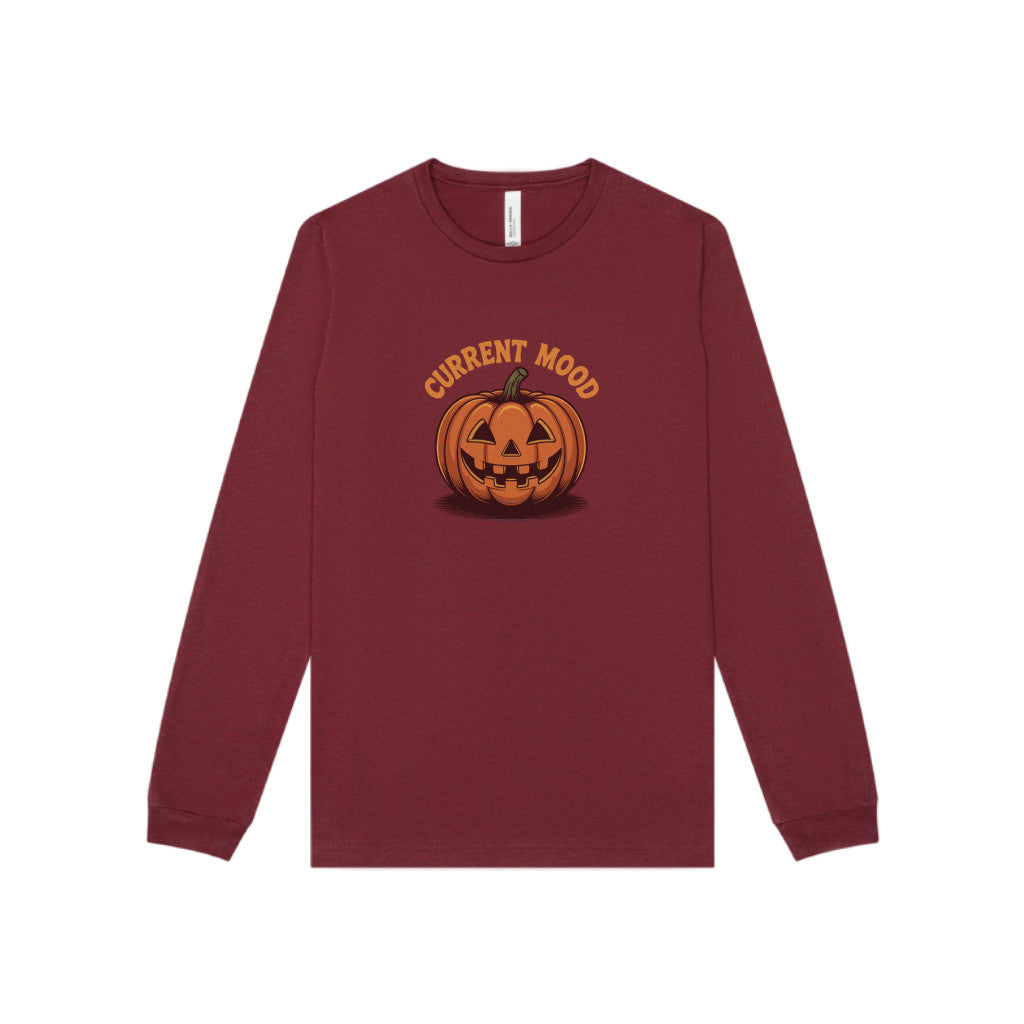 Current Mood (Vintage Jack) — Retro Halloween Long Sleeve (Dark)
