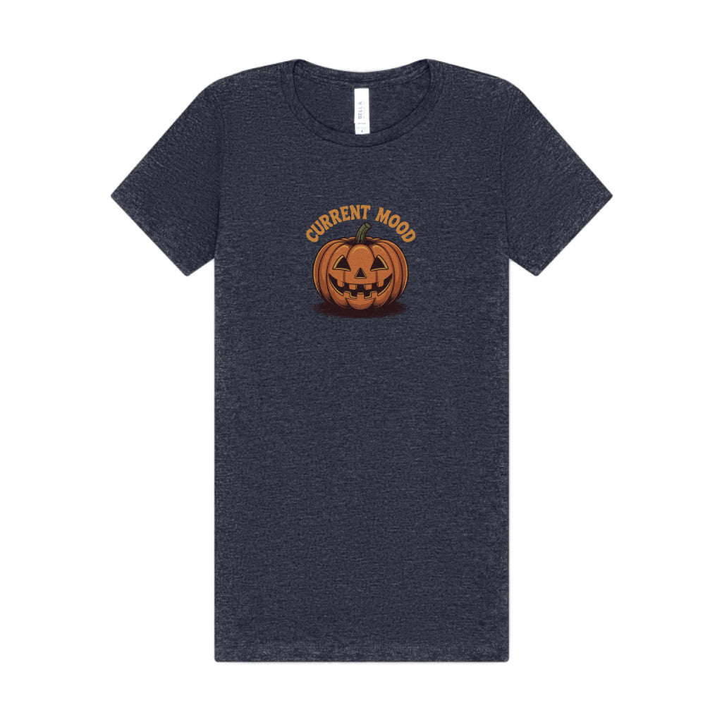 Current Mood (Vintage Jack) — Retro Halloween Women's Tee (Dark)