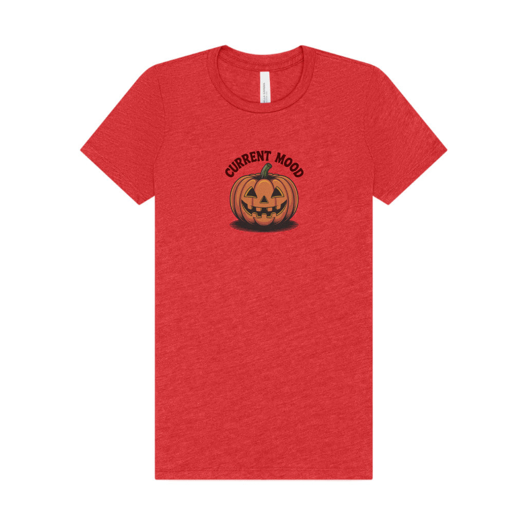 Current Mood (Vintage Jack) — Retro Halloween Women's Tee (Light)