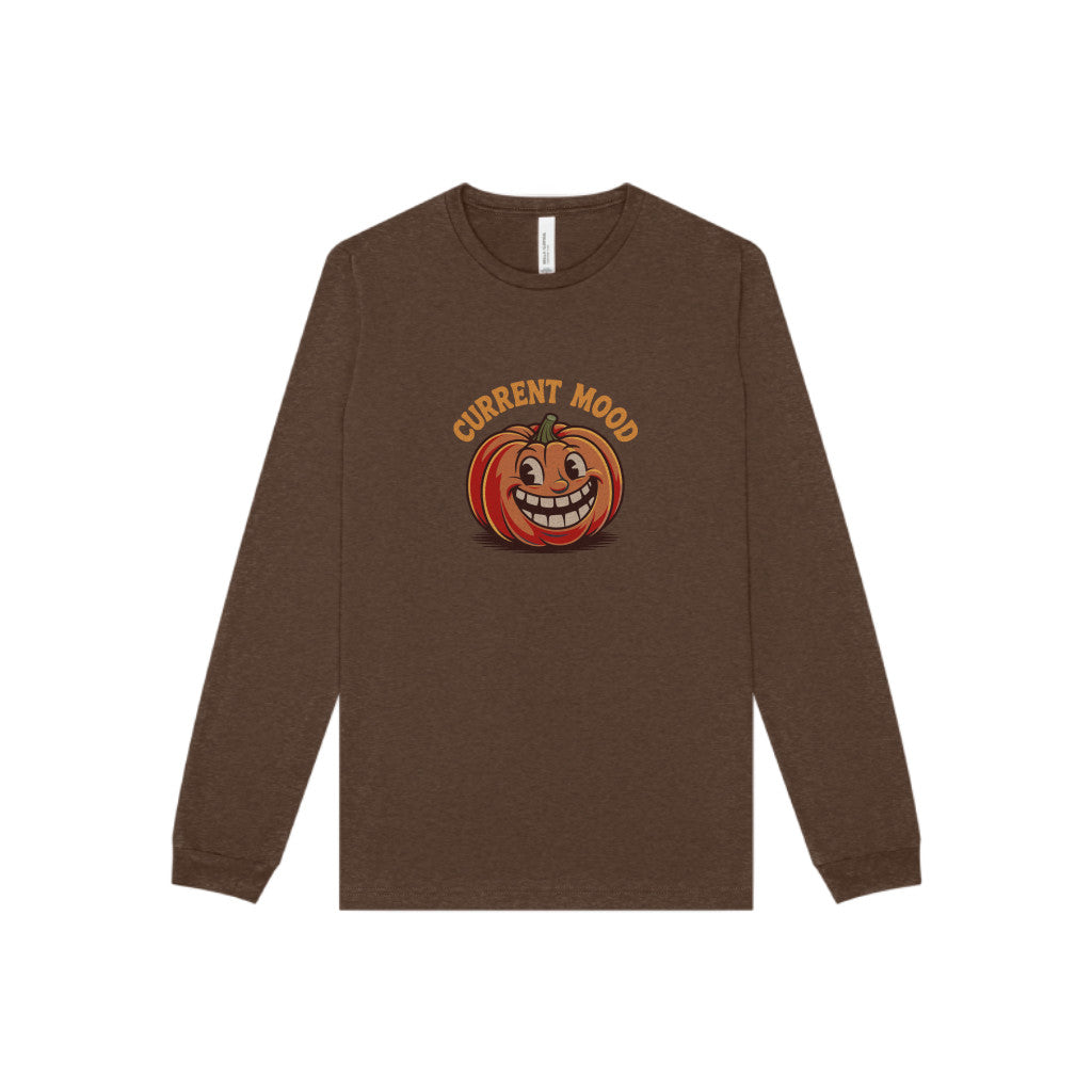 Current Mood (Toothy Jack) — Retro Halloween Long Sleeve (Dark)