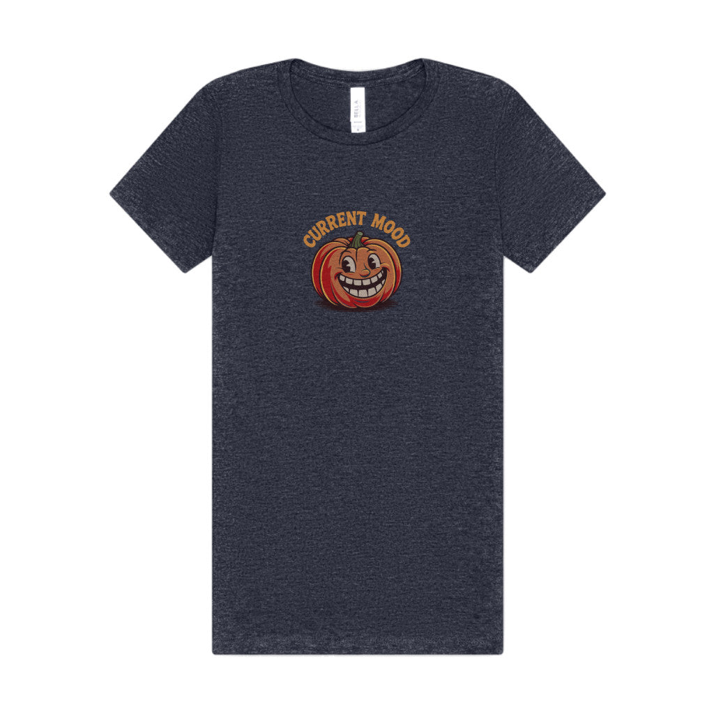 Current Mood (Toothy Jack) — Retro Halloween Women's Tee (Dark)