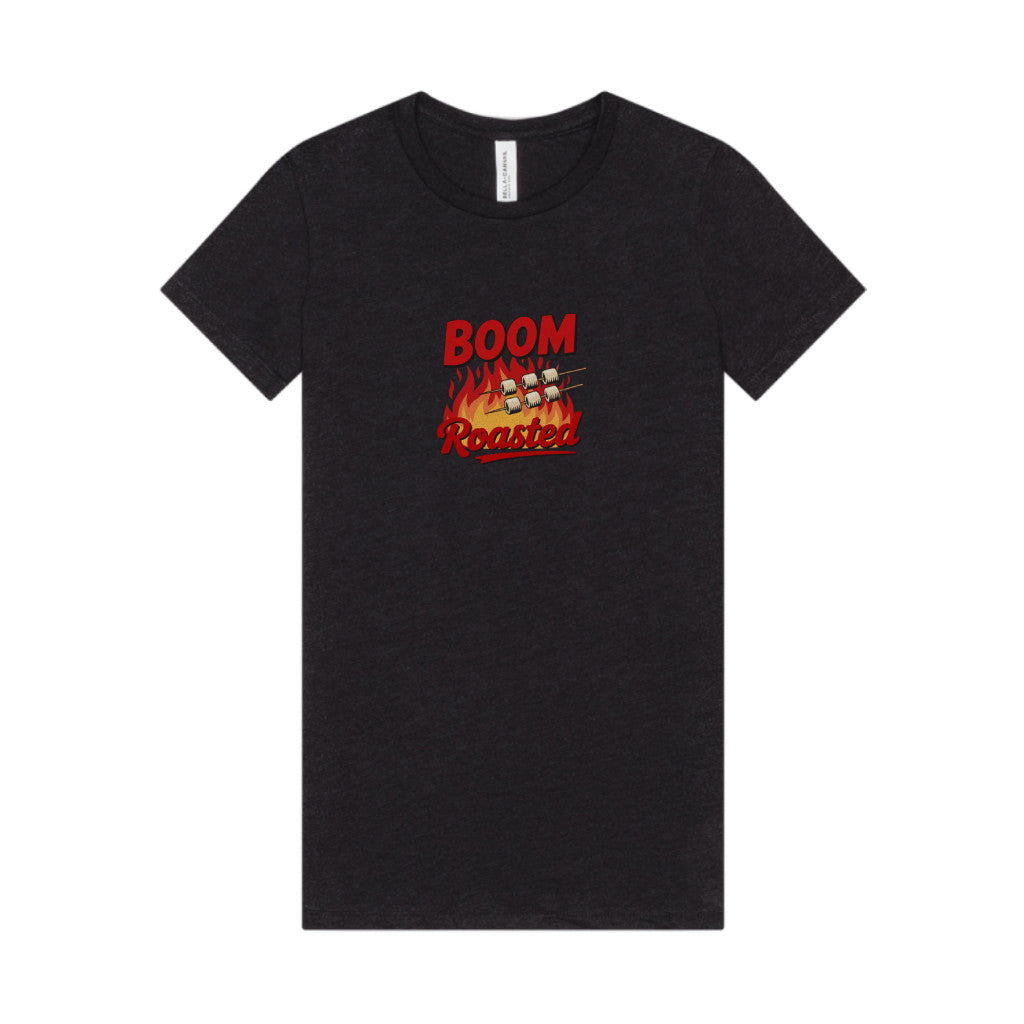 Boom, Roasted — Michael Scott Women's Tee (Dark)