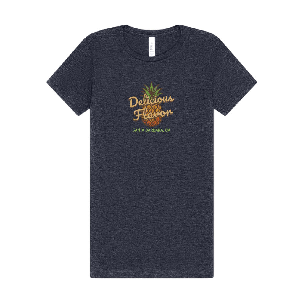 Delicious Flavor — Santa Barbara Pineapple Women's Tee (Dark)