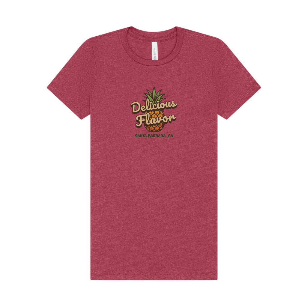 Delicious Flavor — Santa Barbara Pineapple Women's Tee (Light)