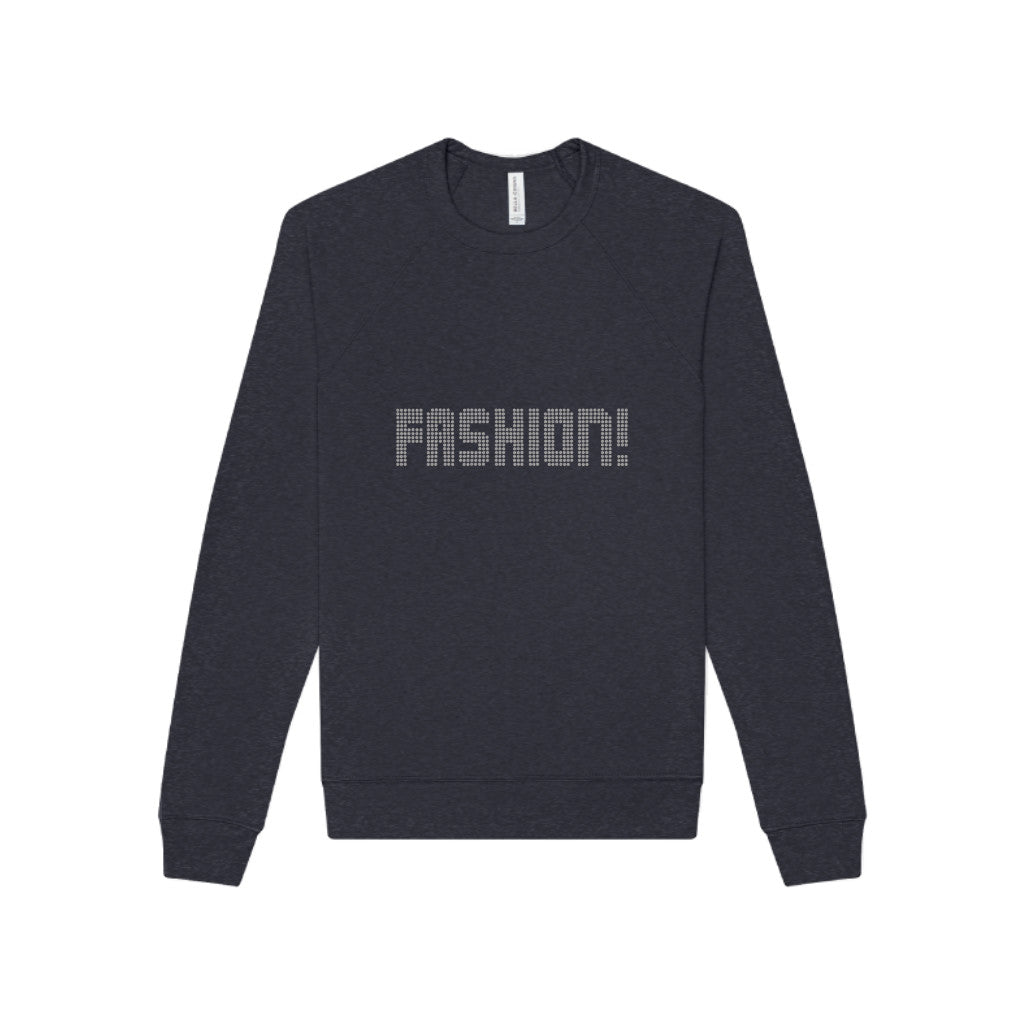 FASHION! — Psych Faux Rhinestones Sweatshirt (Dark)