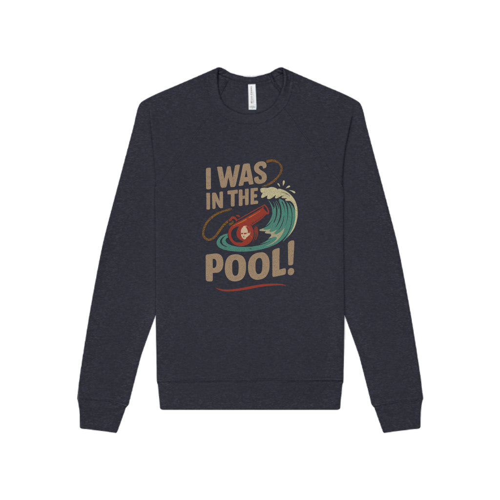 I Was in the Pool! — George Costanza Shrinkage Sweatshirt (Dark)
