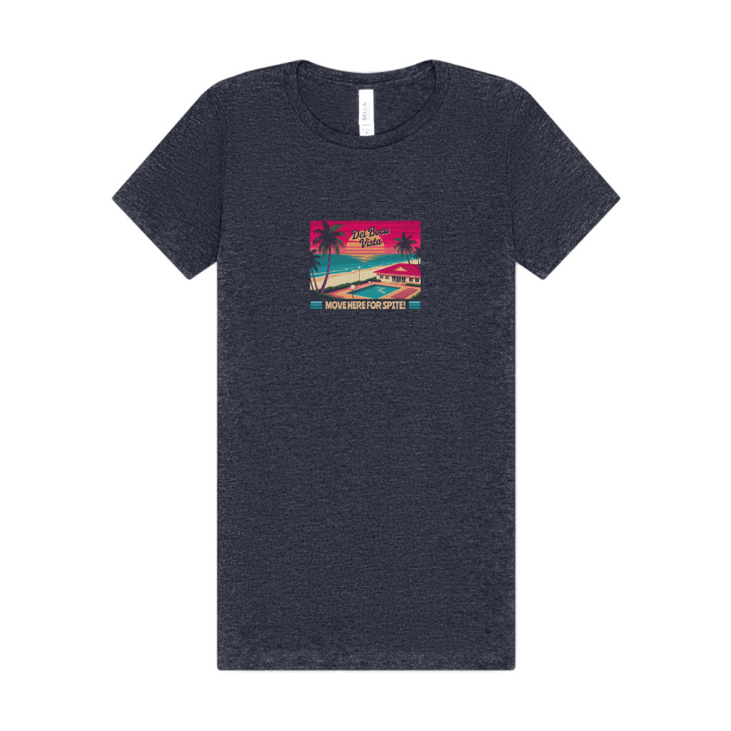 Del Boca Vista (Move Here For Spite!) — Seinfeld Women's Tee (Dark)