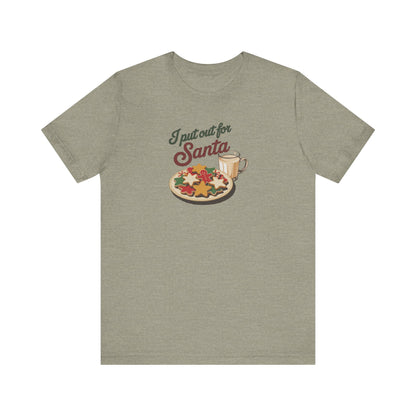 I Put Out for Santa — Retro Christmas Cookies Tee (Light)