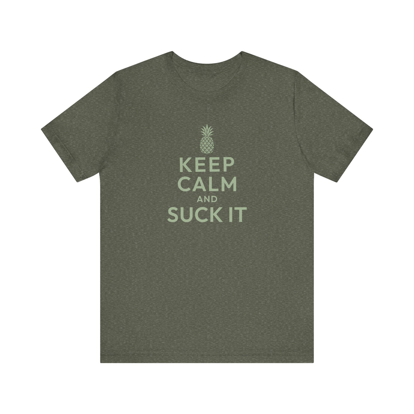 Keep Calm and Suck It — Psych Retro Tee (Dark)