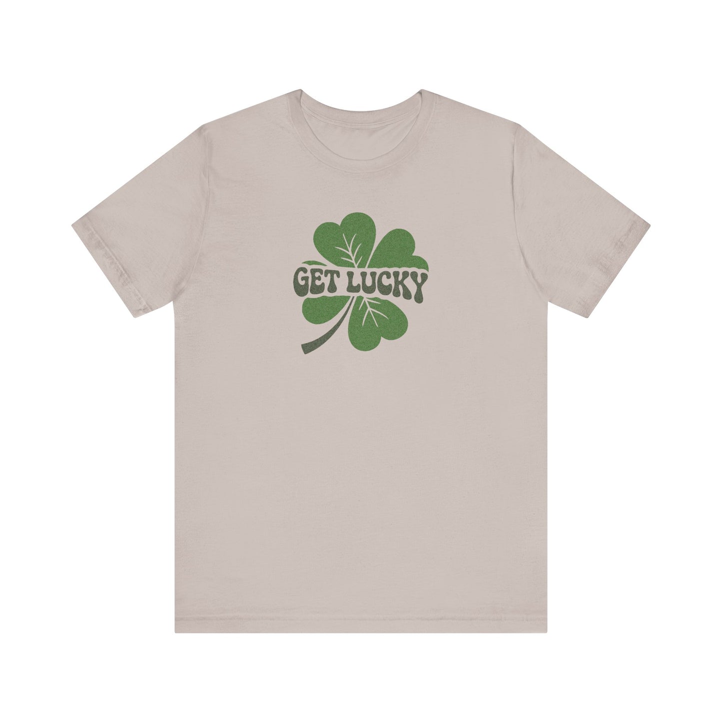 I’m Up All Night to Get Lucky — St. Patrick's Retro Tee (Light)