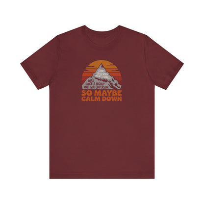 Everything in Moderation (Especially Fitness) – Mount Everest Retro Tee (Dark)