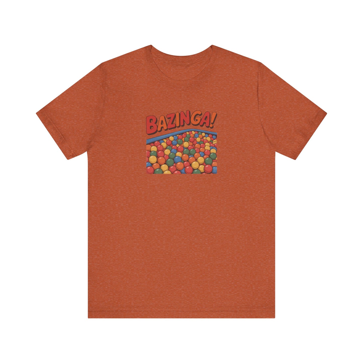 Bazinga! Ball Pit — Big Bang Theory Retro Tee (Light)